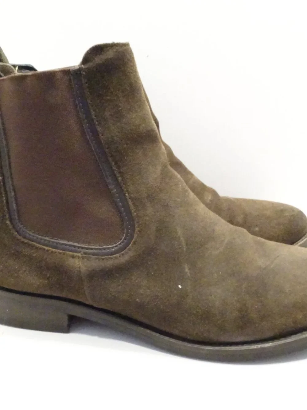 Thursday Boot Co Brown Suede Chelsea Pull On Boots Size 8 Leather